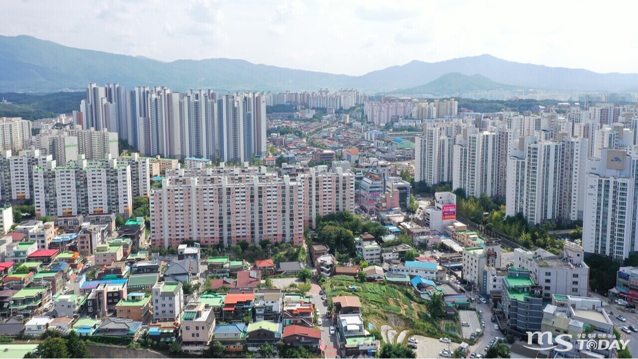 춘천 후평동의 아파트 단지 밀집 지역. (사진=MS투데이 DB)