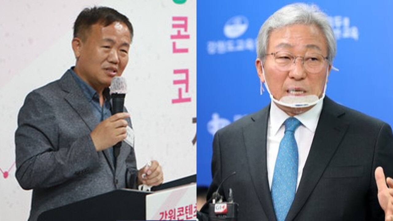 이재수 춘천시장(왼쪽)과 민병희 강원도교육감(오른쪽). (사진=MS투데이 DB, 연합뉴스)