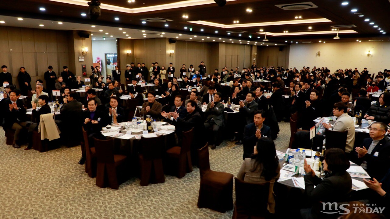 MS홀딩스는 16일 춘천 스카이컨벤션웨딩에서 ‘우동착 론칭 쇼케이스’를 개최했다. (사진=이정욱 기자)
