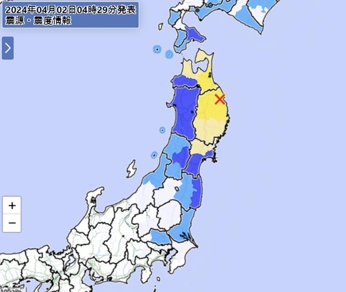 일본 이와테현에 규모 6.1 지진 . 사진=연합뉴스